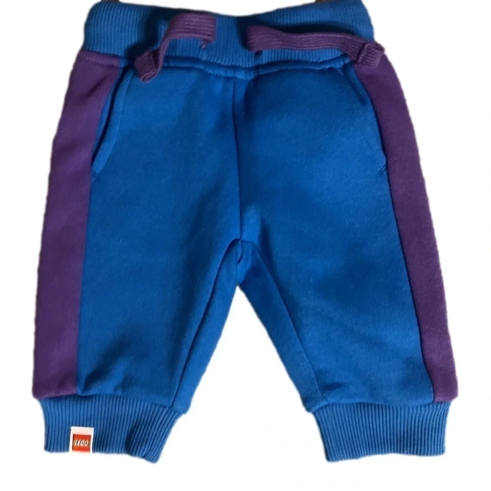 LEGO newborn jogger set in royal blue with purple accents